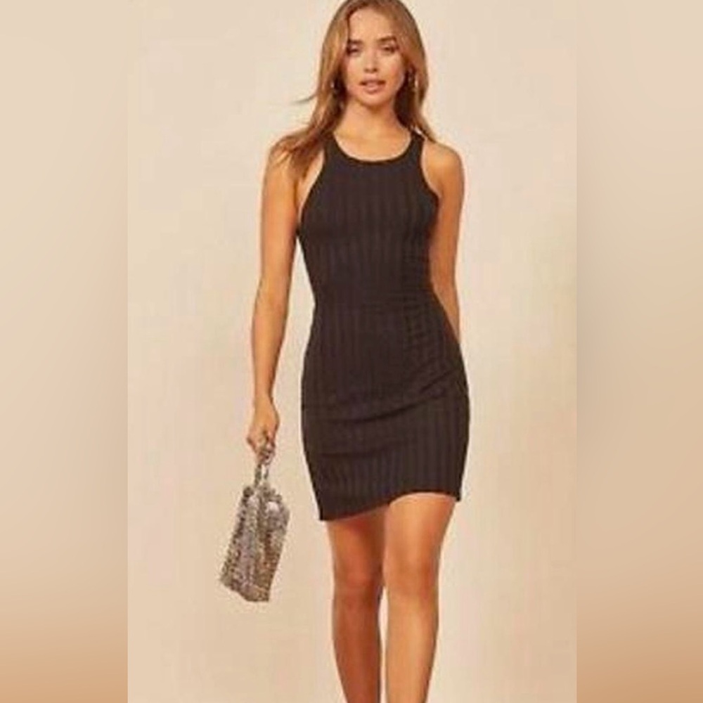 Reformation‎ Mel Ribbed Dress Size Medium